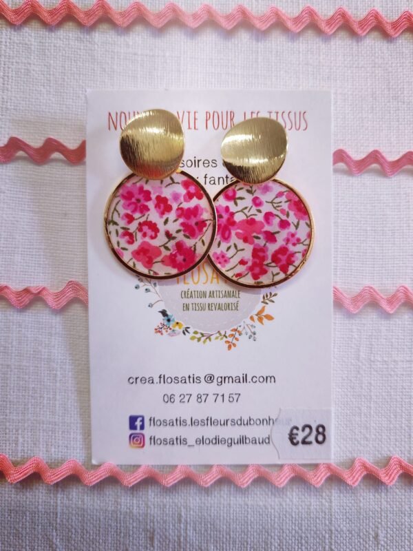 Boucles d'oreilles rondes Liberty