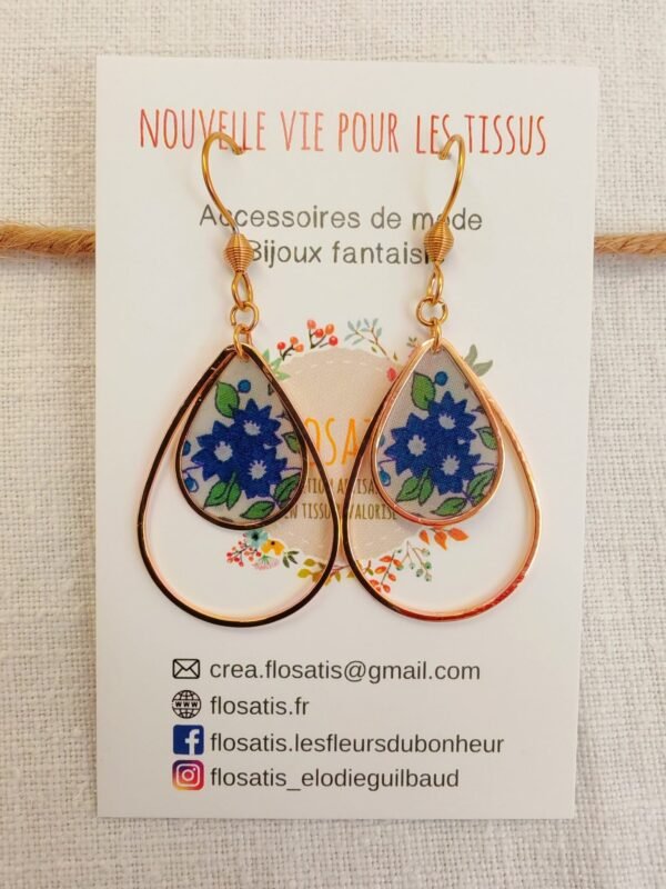 Boucles d'oreilles gouttes Liberty