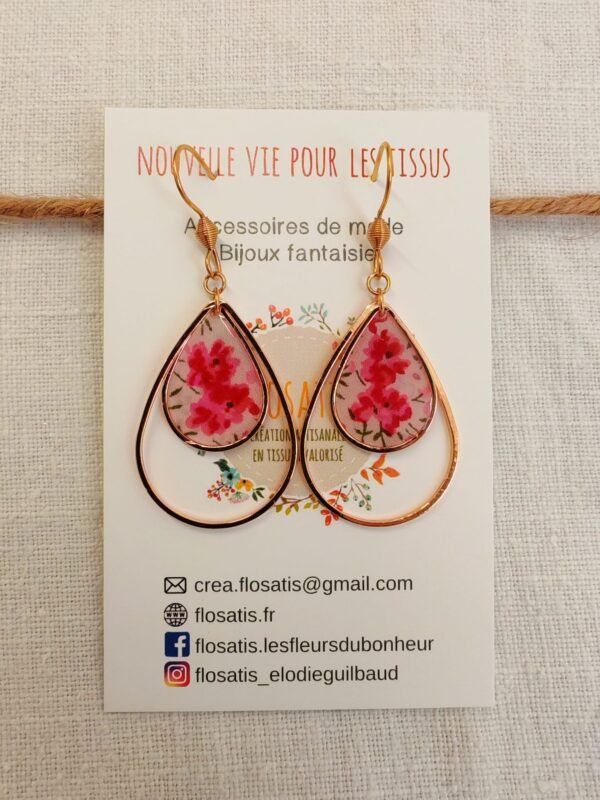 Boucles d'oreilles gouttes Liberty – Image 2