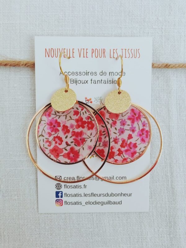 Boucles d'oreilles rondes Liberty