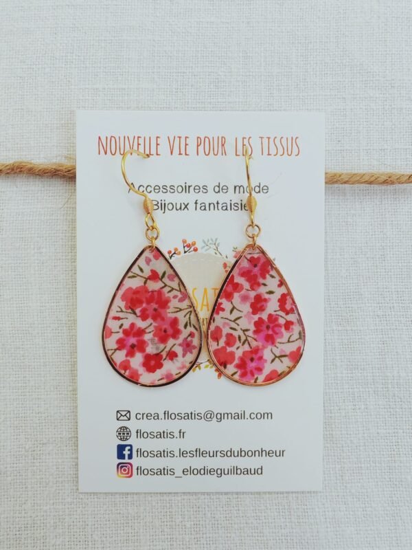 Boucles d'oreilles gouttes Liberty – Image 2
