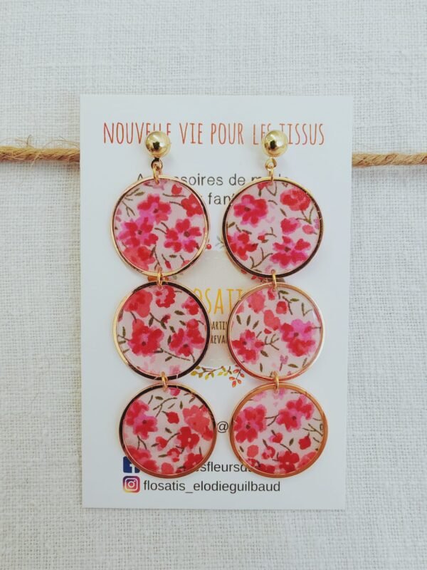 Boucles d'oreilles maxi rondes Liberty