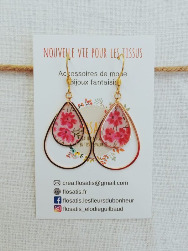 Boucles d'oreilles gouttes Liberty