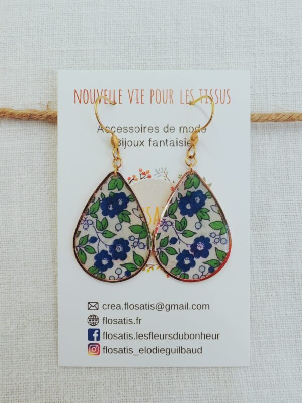 Boucles d'oreilles gouttes Liberty