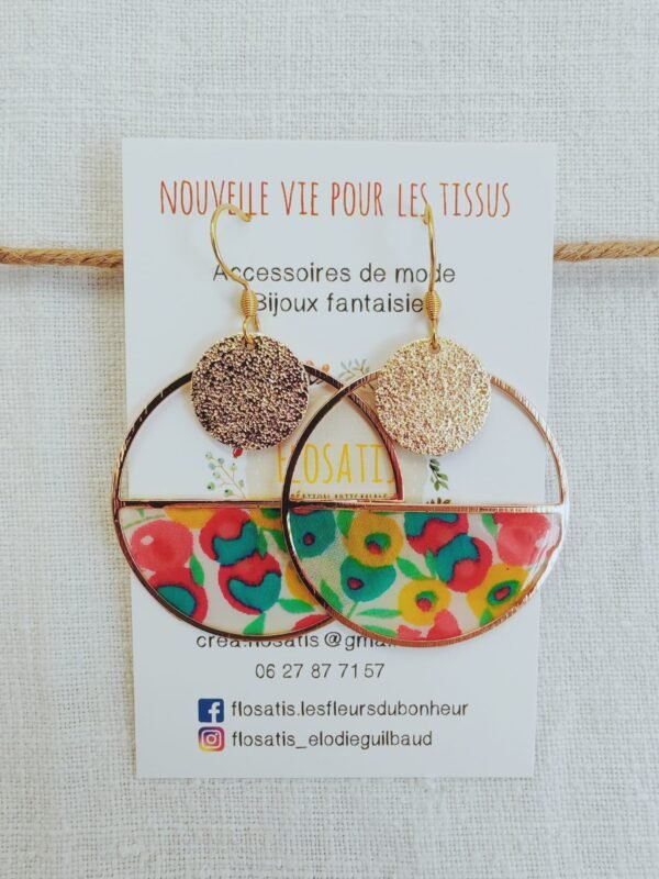Boucles d'oreilles rondes Liberty