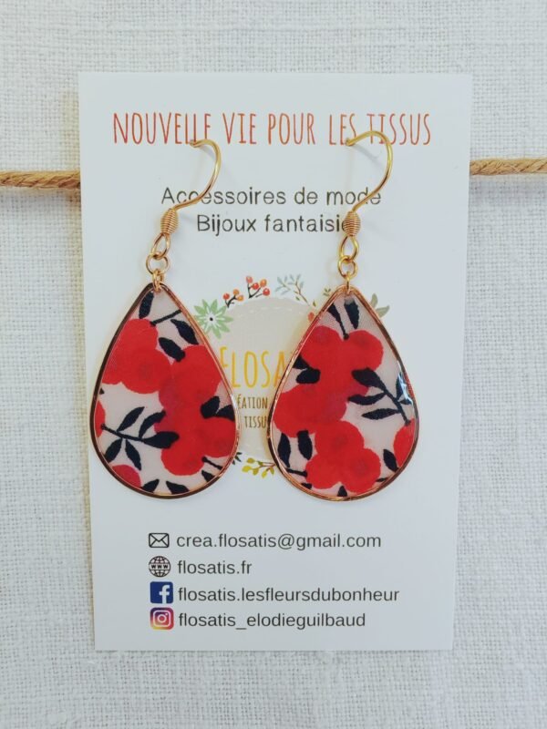 Boucles d'oreilles gouttes Liberty