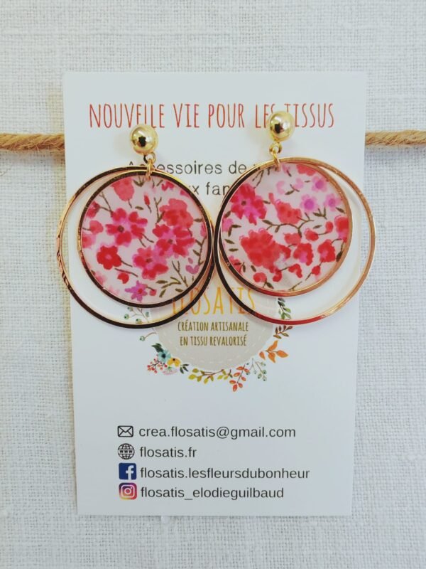 Boucles d'oreilles rondes Liberty