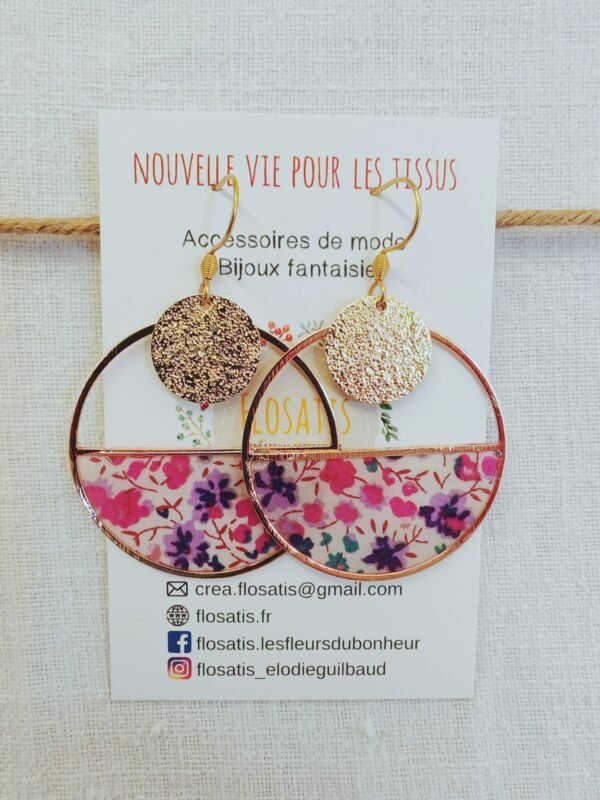 Boucles d'oreilles rondes