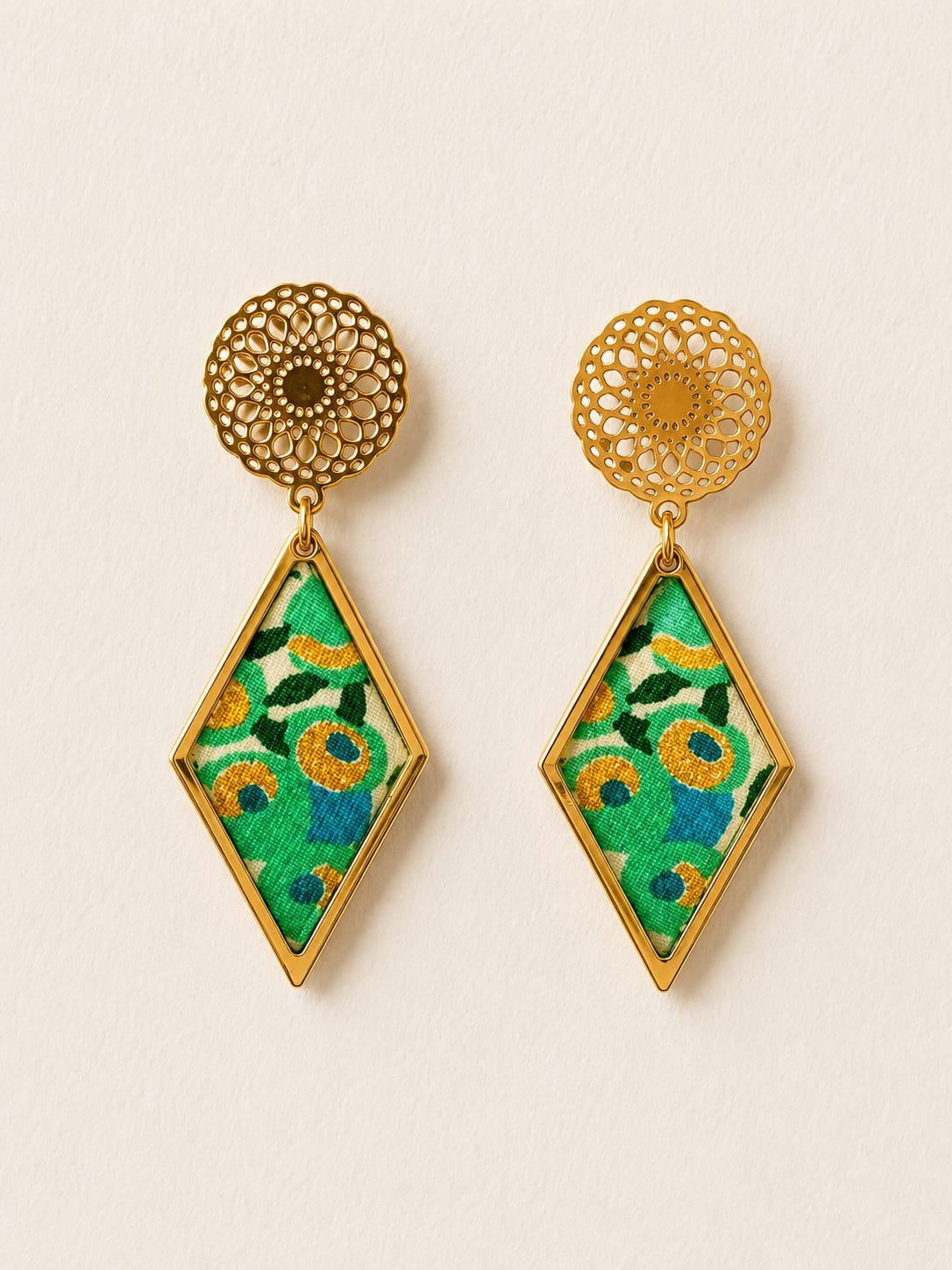 Boucles d'oreilles losange Liberty