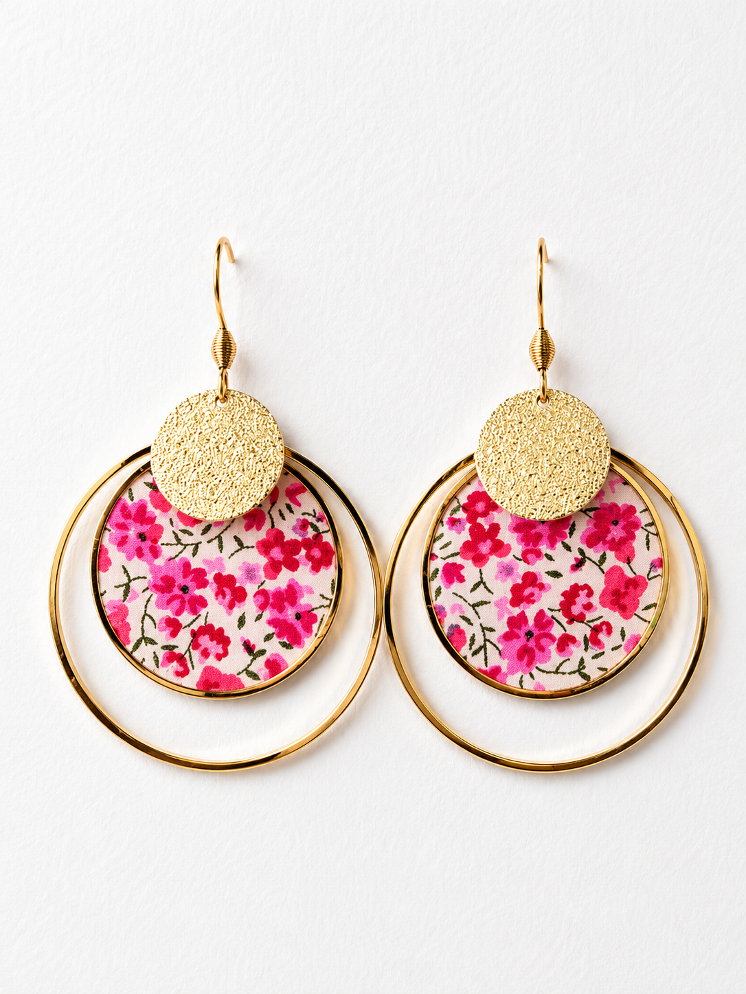Boucles d'oreilles rondes Liberty